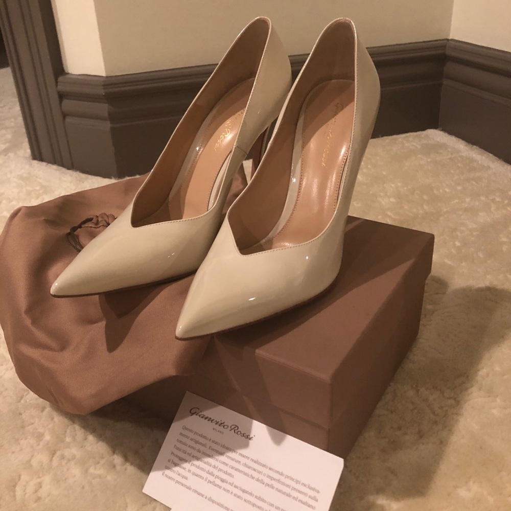 BNIB Gianvito Rossi Paris White Pump Size 39.5 EUR /8.5 US